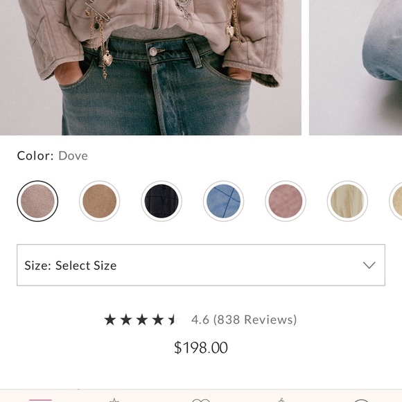 NWOT Free People Dolman Quilted Knit Jacket Dirty Rose - Picture 4 of 9